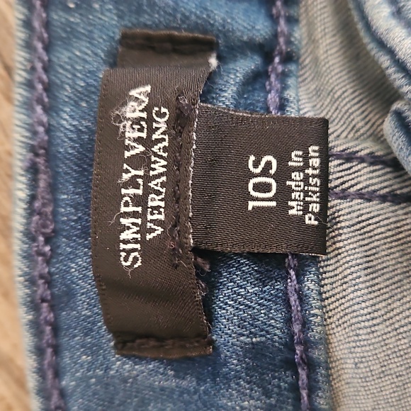 Simply Vera Vera Wang Light Blue Skinny Jeans Size 10 Short - Picture 2 of 3